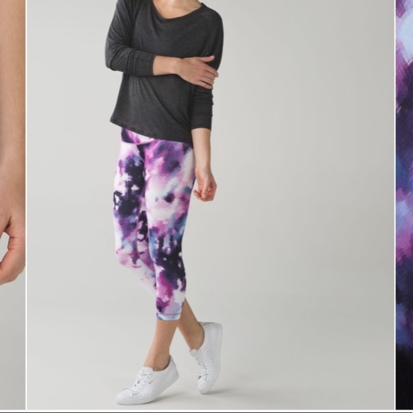 lululemon athletica Pants - Lululemon Wunder Under Crop Blooming Pixie Multi
